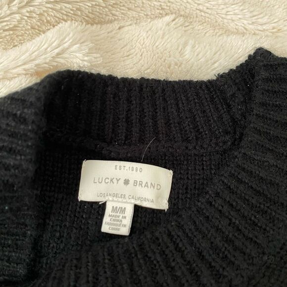 Lucky Brand Heart Studded Crewneck Sweater - Picture 7 of 8